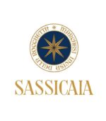 Logo ufficiale di Sassicaia, iconico marchio della Tenuta San Guido, produttore del celebre vino Bolgheri DOC.