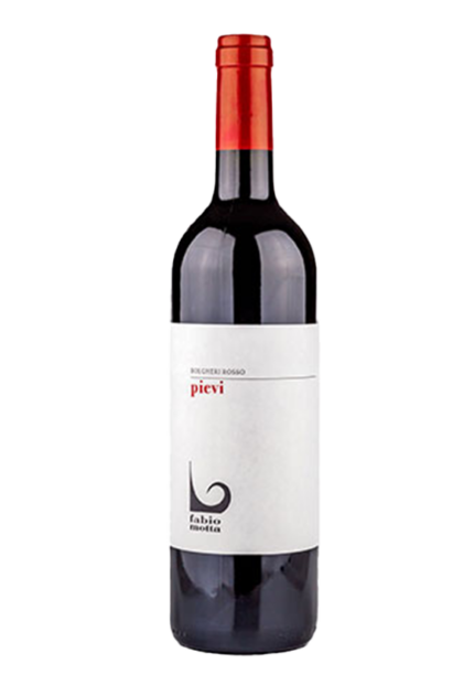 Bottiglia di Pievi Bolgheri Rosso DOC di Fabio Motta.