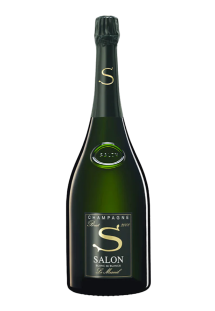 Bottiglia di Champagne Salon Blanc de Blancs Le Mesnil 2012.