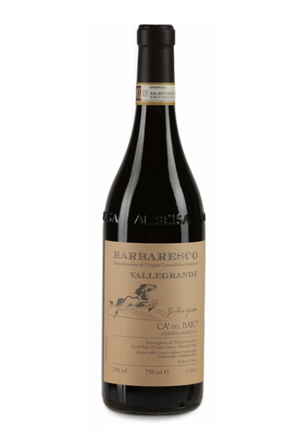 Bottiglia di Barbaresco Vallegrande DOCG – Ca’ del Baio – Vino rosso delle Langhe
