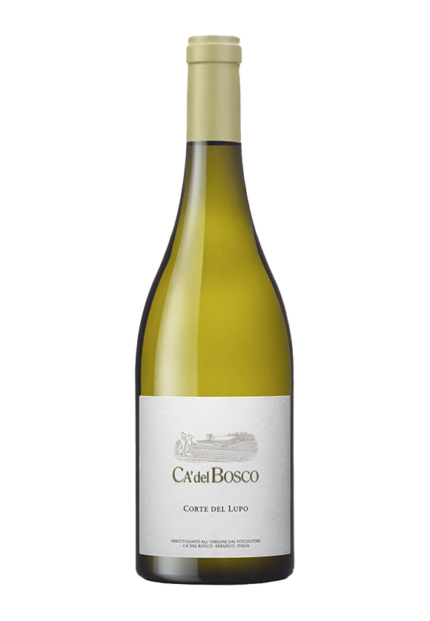 Bottiglia di vino bianco Ca' del Bosco Corte del Lupo Curtefranca DOC