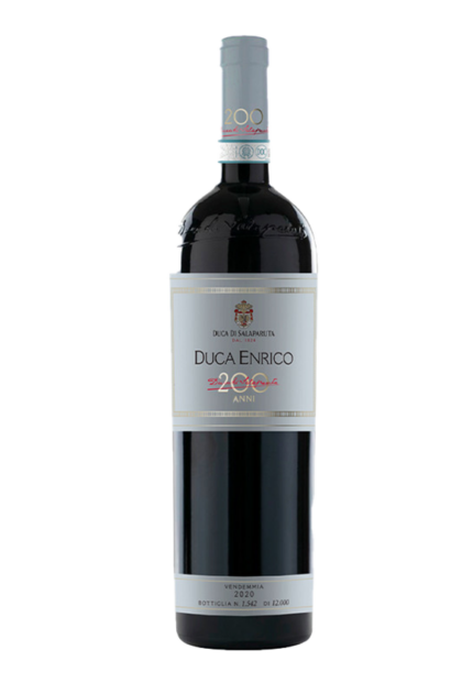 Bottiglia di Duca Enrico 2020 vino rosso siciliano