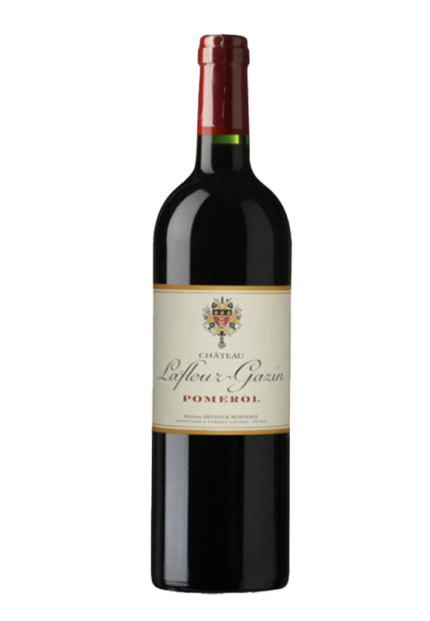 Bottiglia di Château Lafleur-Gazin Pomerol con etichetta elegante