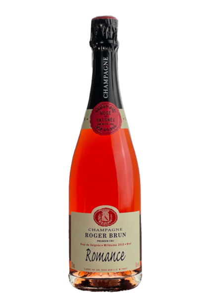 Bottiglia di Champagne Romance – Roger Brun – Champagne Rosé elegante