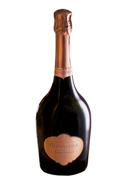 Bottiglia di Champagne Rose Alexandra 2004 di Laurent Perrier