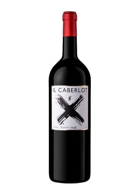Caberlot - Bottiglia di vino rosso