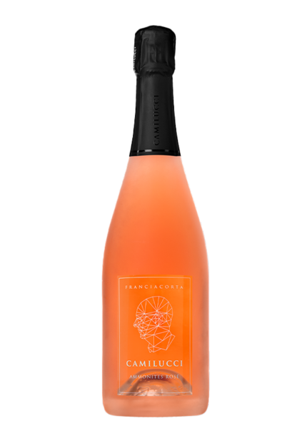Bottiglia di Franciacorta Rosé Ammonites di Stefano Camilucci
