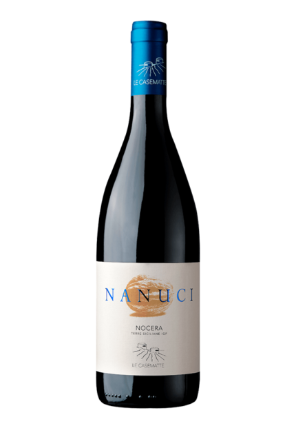 Bottiglia di vino Nanuci - Etichetta di vino rosso